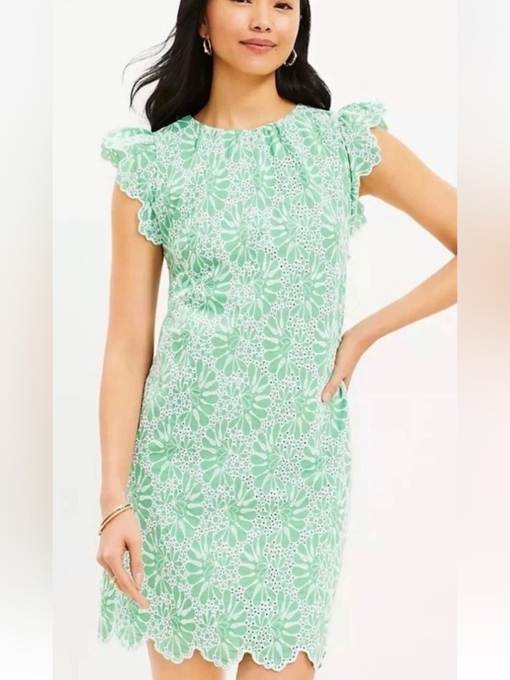 Loft Eyelet Summer Dress Size 10